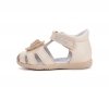 Sandałki skórzane D.D.STEP G075-61516BM CREAM na rzepy